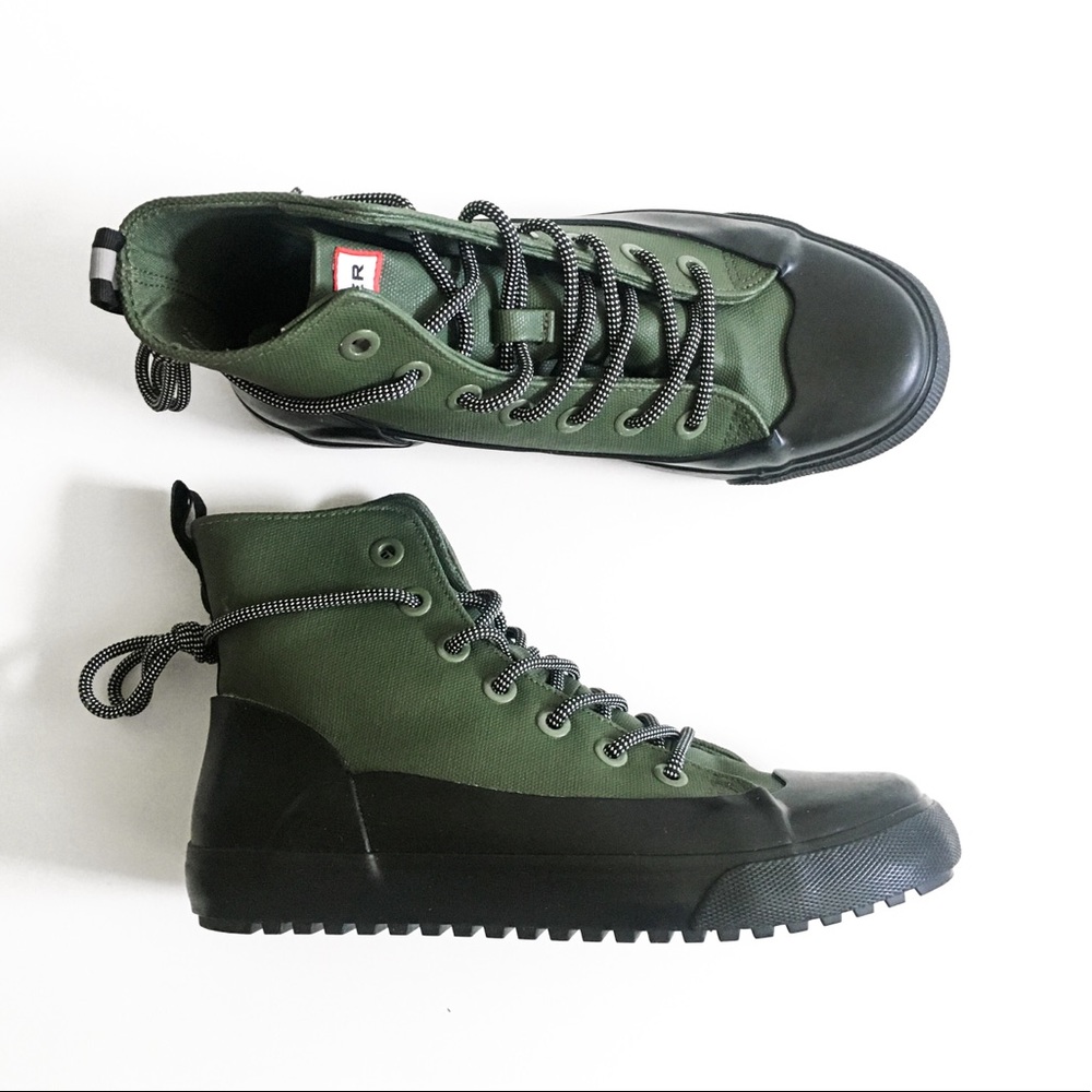 HUNTER X TARGET LACE UP CANVAS BOOTS
